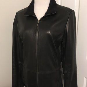 Apt.9 Lambskin leather jacket, medium